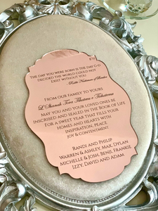 การ์ดเชิญงาน<span class=keywords><strong>แต่ง</strong></span><span class=keywords><strong>งาน</strong></span>กระจกอะคริลิคคู่แบบสั่งทำพร้อมชื่อวันที่ของที่ระลึกครบรอบสมัยใหม่ - Product Image 3