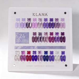 Ensemble de vernis à ongles en gel UV violet lavande 24 couleurs avec nuancier, vente en gros, salon, bricolage, nail art - Product Image 3