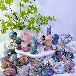 หินควอตซ์ขัดเงาขายส่ง หินโอเชียนแจสเปอร์ทรงหอคอย ทรงกลม ทรงคบเพลิง ทรงฝ่ามือ สำหรับตกแต่ง - Product Image 1