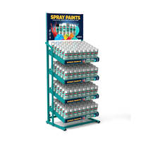 Support de rangement en métal blanc, bouteille de peinture Spray sur pied, étagère de 5 fils,