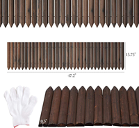 Borde Decorativo Flexible de Madera para Jardín, 6 Pies, Valla Profesional para Paisajismo, Ecológica, para Jardín, Patio, Flores