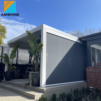 Pergola motorisée à toit ouvrant à lames orientables, bioclimatique, abri de voiture extérieur, gazebo en aluminium avec toit réglable