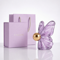 Flacon de parfum en verre à forme unique personnalisée, 50 ml, 100 ml, flacon de parfum pour homme de luxe transparent avec vaporisateur à pompe