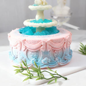 Moule à gâteau en silicone Fontaine de Trevi pour la cuisson de mousses, outils de bricolage, qualité alimentaire, compatible four, sans bulles d'air, flexipan origine - Product Image 1