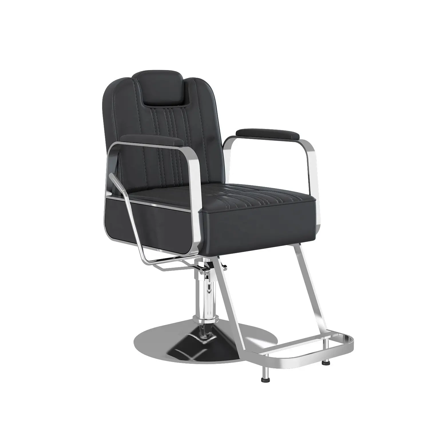 Chaise de style nordique salon de coiffure noir chaises de salon de coiffure rotatives de luxe pour femmes à vendre