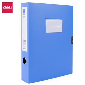 Deli <b>File</b> <b>Box</b> 3.5cm A4 Blue Office Organizer Desktop Storage - Product Image 4