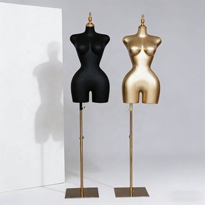 Maniquí de Medio Cuerpo con Cintura Delgada y Busto Completo, Soporte de Exhibición Profesional en Stock, Accesorios de Modelo de Talla Grande para Mujer - Product Image 1