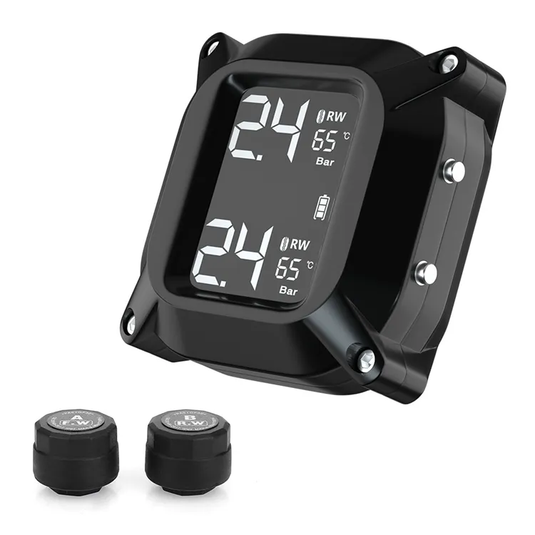 Высокое качество цифровой черный мотоцикл система мониторинга системы контроля давления в шинах для мотоциклов