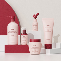 Ensemble de flacons cosmétiques personnalisés 50 ml 500 ml, flacon pompe sans air pour lotion, flacon pour shampoing, pot et tube pour sérum de soin de la peau PET/PE