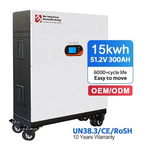 OEM 쉽게 이동 바퀴 달린 15kw 51.2v <span class=keywords><strong>48v</strong></span> 200ah 300ah 태양 전지 집 시스템 lifepo4 리튬 배터리 가정용 에너지 저장 - Product Image 1