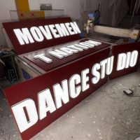 Enseignes lumineuses LED extérieures étanches personnalisées par le fabricant, lettres 3D pour enseignes de devanture de magasin et de centre commercial
