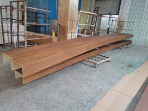 Gran oferta, haz <span class=keywords><strong>falso</strong></span> de grano de madera, ladrillos antiguos, piedra Artificial, ligero, impermeable, PU, Panel de <span class=keywords><strong>pared</strong></span> de piedra, poliuretano - Product Image 2