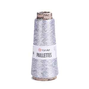 Yarn Art Paillettes 8001 100% Poliéster 100g Hilo elegante teñido para tejer - Product Image 1
