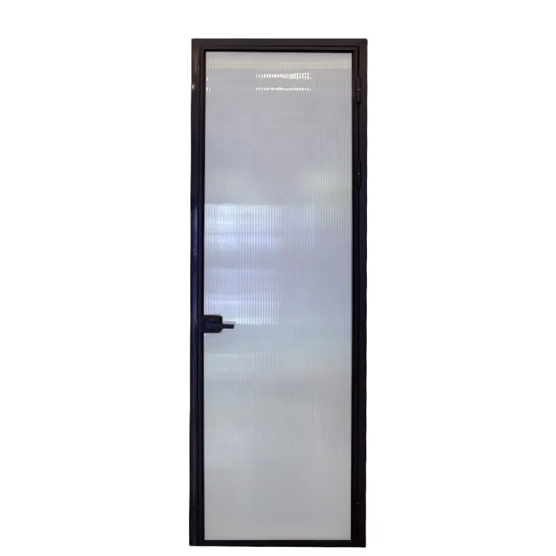 Harga Jendela Pintu Dalam Ruangan Toilet Kamar Mandi Terbuka Datar Kaca Aloi Aluminium Kustom untuk Kamar Mandi