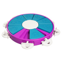 Balle en cuir pour animaux domestiques, jouet éducatif, pour chiens, entraînement, nourriture cachée, fuite de nourriture