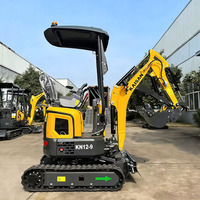 Envío Gratis KAISAN Mini Excavadora de 1.2 Toneladas con Giro Cero, Minibagger 1.2T, Mini Pelleteuse 1T para Alquiler en Europa y Trabajos de Paisajismo