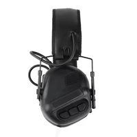 Casque tactique avec écouteurs, talkie-walkie, radio de chasse, protège-oreilles professionnels pour la protection auditive lors de l'entraînement au tir