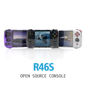 Consola de Videojuegos Portátil QBUY R46S Mini con Pantalla de 4 Pulgadas, Sistema Linux RK3566, Wi-Fi, 64GB, con Juegos, Batería de 4000mAh - Product Image 1