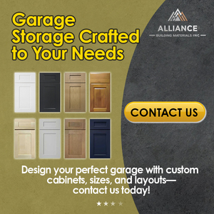 Armoires de garage sur mesure pour projets résidentiels |   Armoires de garage modernes pour buanderie |   Armoires de garage utilitaires de style Shaker - Product Image 5