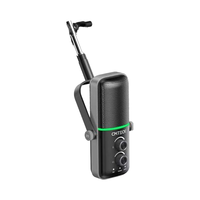 Microphone à condensateur CMTECK XM600T RGB à double motif en alliage d'aluminium, suppression du bruit, réglable, USB-C 48kHz/24bit, pour jeux sur ordinateur