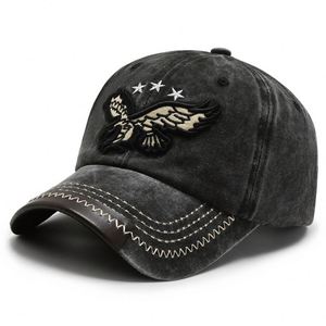 Chapeaux personnalisés Conception OEM Casquette de camionneur en daim 6 panneaux sans broderie en maille - Product Image 6