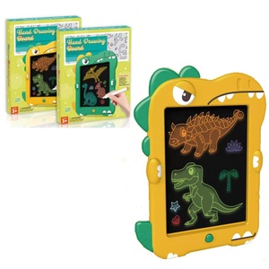 Mainan Tablet tulis dinosaurus elektrik anak-anak D4239 terbaru 2025 Set papan gambar belajar menggambar untuk hadiah balita - Product Image 5