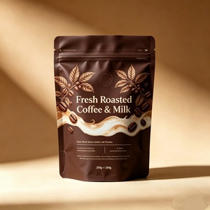 Bolsa Personalizada con Cierre y Ventana para Envasado de Granos de Café para Uso Industrial Alimentario - Product Image 1