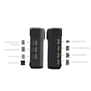 Caméra corporelle A55, batterie longue durée 1800 mAh, enregistrement 11h, lumière d'avertissement, 4 LED IR vision nocturne, détection de mouvement, webcam - Product Image 6