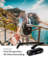 ORDRO-Mini caméscope Wi-Fi EP6 PLUS 4K FPV POV UHD, caméra vidéo portable sans fil