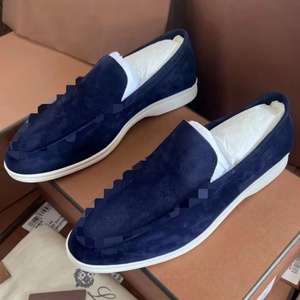 Zapatos Casuales de <span class=keywords><strong>Hombre</strong></span> de Piel de Oveja de Lujo, Estilo Romano Simple, <span class=keywords><strong>Mocasines</strong></span> de Yate de Cuero, Color Sólido Clásico, Versátiles y a la Moda - Product Image 3