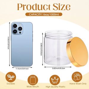 1oz 2 oz 3oz 4 oz 8 oz 15g 30g 80g 120g 250g clear Empty PET <b>Lip</b> Scrub <b>Cream</b> Jar Screw Cap Cosmetic Packaging Silk Screen - Product Image 2