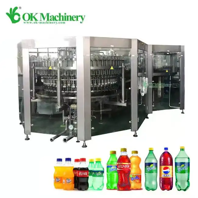 מכונת מילוי משקאות מוגזים אוטומטית לקו ייצור למכירה