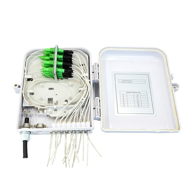Wanbao Supply Outdoor Fiber Optic Terminal Box 16 Port Ftth Splitter Box with 1 16 Plc IP67