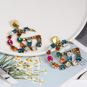 Pendientes de Geometría Simple al por Mayor para Mujer, Moda 2020, Pendientes Largos Dorados - Product Image 6