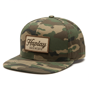 Регулируемая камуфляжная шапка в стиле хип-хоп Gorras, камуфляжная шляпа с пятью панелями, оптовая продажа, <span class=keywords><strong>5</strong></span> панельных шляп с плоскими полями, камуфляжная кепка - Product Image 3