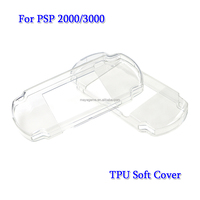 Coque transparente en TPU souple pour PSP 1000, étui de protection en silicone transparent pour console de jeu PSP2000 PSP 3000