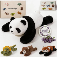 Peluche Panda Personnalisée Chauffante au Micro-ondes avec Coussin Chauffant Parfum Lavande