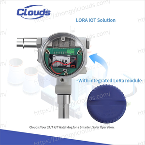 Clouds LoRaワイヤレス水流計HVACシステムエネルギー効率最適化監視用冷却水と温水BMS - Product Image 4
