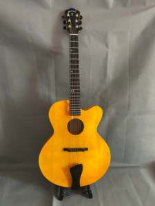 Yunzhi fatto a mano 3A chitarra Jazz in acero solido con tastiera in ebano miglior prodotto acustico - Product Image 4