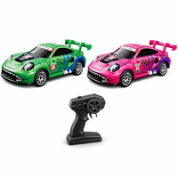 CQZNRC 1:64 Voiture de course électrique télécommandée RC mini haute vitesse à quatre roues motrices pour drift sur bureau, modèle professionnel à l'échelle réelle