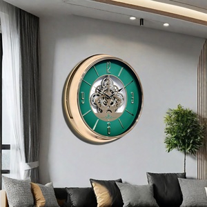 <span class=keywords><strong>Orologio</strong></span> da <span class=keywords><strong>Parete</strong></span> al Quarzo in Metallo con <span class=keywords><strong>Ingranaggi</strong></span> Rotanti, Stile Moderno e Lussuoso, Decorazione per Casa e Ufficio, <span class=keywords><strong>Orologio</strong></span> da <span class=keywords><strong>Parete</strong></span> di Design - Product Image 2