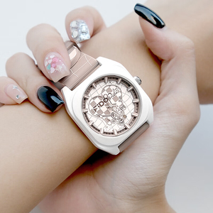 Reloj de Cuarzo para Mujer, Reloj Luminoso de Silicona con Bloques de Color para Hombre, Resistente al Agua - Product Image 6