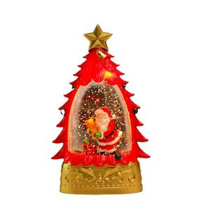 New LED Plastic Inject Water Christmas <b>Tree</b> <b>Lights</b> Snowman Gift Decorations Snowflake Music Box <b>Light</b> up - Product Image 6
