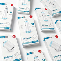Boîte d'emballage personnalisée pour câble de données Type-C, étui fantaisie pour téléphone portable, boîte en papier, emballage pour chargeur de voiture