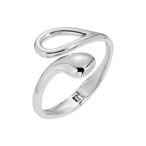 Phóng Đại 18K Vàng Mạ Đồ Trang Sức Kim Loại Nặng Kích Thước Lớn Mịn Ôm Hình Mùa Xuân <span class=keywords><strong>Bangle</strong></span> Vòng Đeo Tay Thiết Lập Cho Phụ Nữ Phụ Kiện - Product Image 6