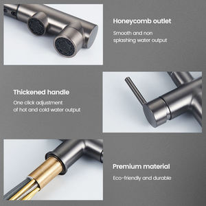 Robinet de <span class=keywords><strong>cuisine</strong></span> SANIVITAL au design moderne, à boire directement, <span class=keywords><strong>avec</strong></span> valve en céramique, robinet de purification d'eau extractible pour hôtel - Product Image 3