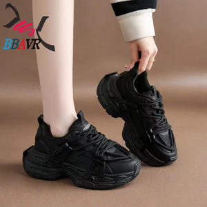 รองเท้าผ้าใบผู้หญิง Greatshoes สำหรับผู้ใหญ่ รุ่นมีไฟ ขนาดใหญ่ รองเท้าผ้าใบพื้นหนาสำหรับผู้หญิง รองเท้าผ้าใบแบรนด์เนม - Product Image 3