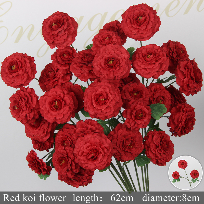 Fleur de Koi - rouge