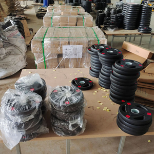 Plaques de <span class=keywords><strong>poids</strong></span> en caoutchouc avec logo personnalisé, disques de <span class=keywords><strong>poids</strong></span> en caoutchouc, plaques de <span class=keywords><strong>poids</strong></span> de compétition, plaques bumper, équipement de fitness en fer - Product Image 5