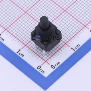 TS-1012A-A16B3-D2 Tactile Switch Through hole Component (THT)-4P,8x8mm Switch Single Pole Single Throw Round Button 2.5N 8mm - Product Image 1